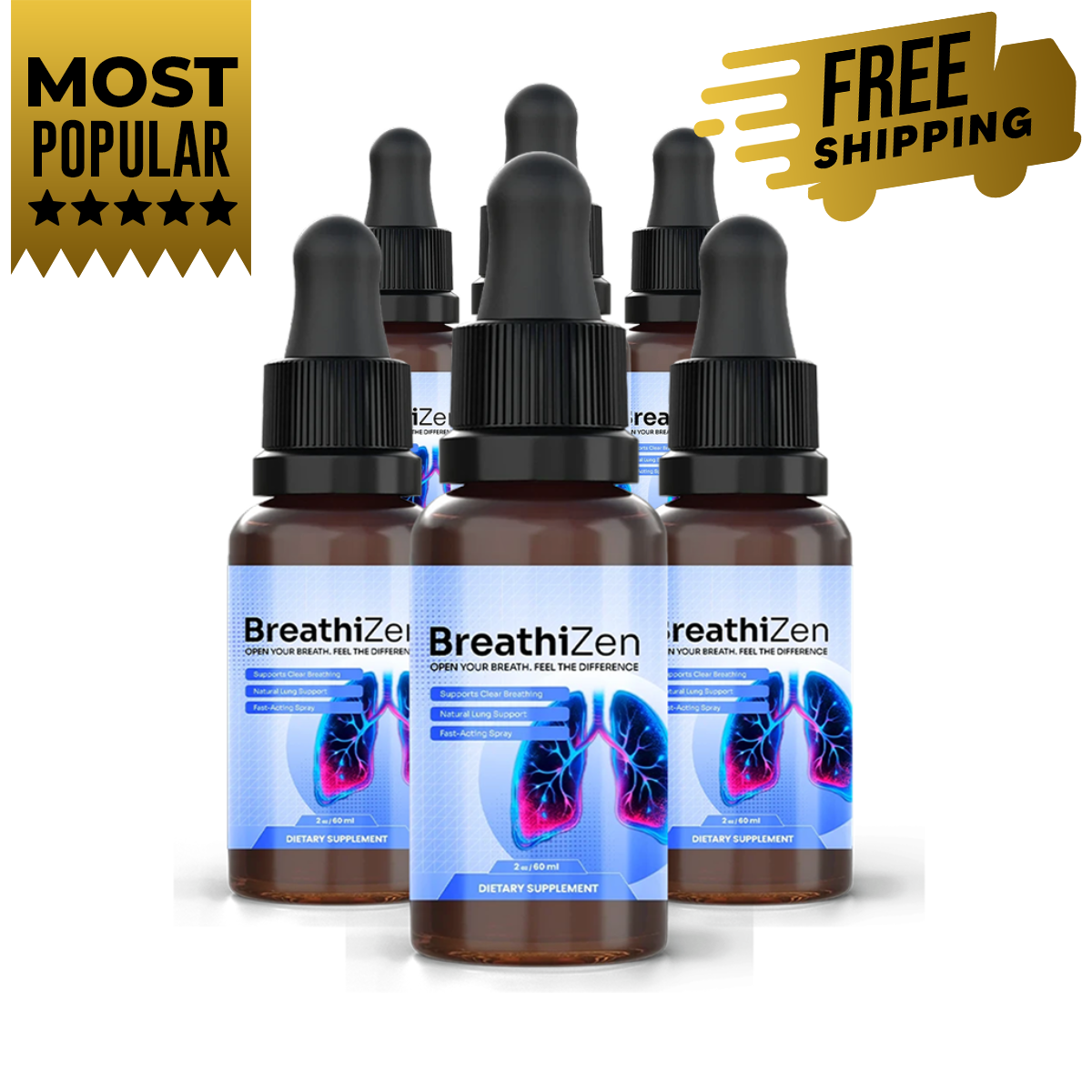 BreathiZen 6 bottles